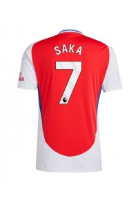 Arsenal Bukayo Saka #7 Voetbaltruitje Thuis tenue 2024-25 Korte Mouw